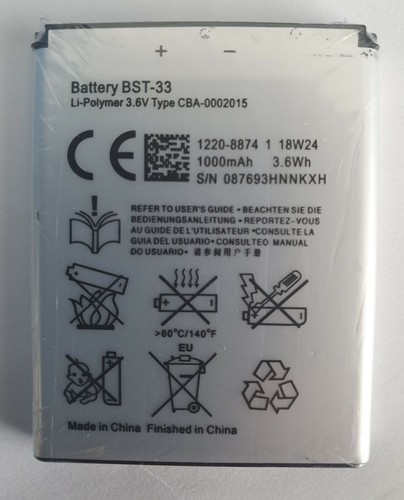 New bst battery - bst-33, g502